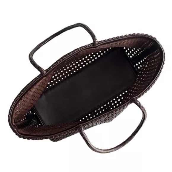 Madewell Handwoven Cane Leather Tote - New with Tags - Picture 9 of 9